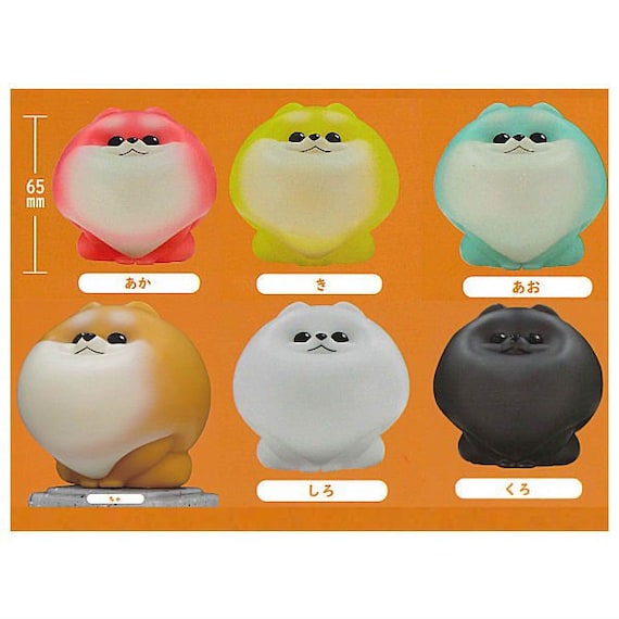 emDASH ポメ公狛犬　Pastel Emdash Pomeko Gashapon - Etsy
