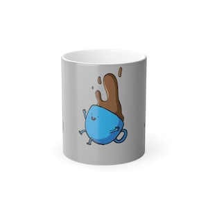 Coffee Falling (11oz) Mugs with Shifting Colors