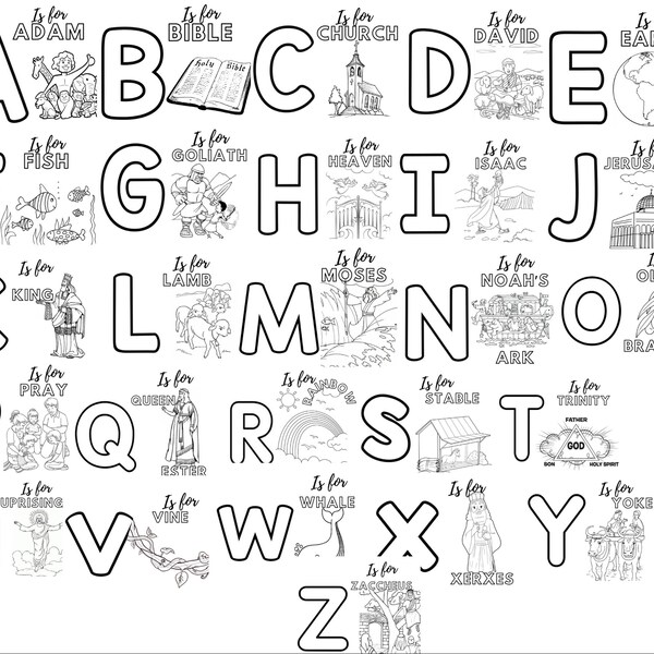 Bible Alphabet Printables Etsy bible-alphabet-printables-etsy