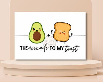 Printable Avocado Toast Valentine [Digital Download]