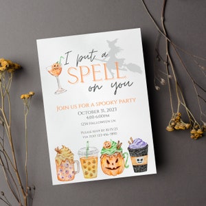 I Put a Spell on You - Halloween Party Digital Download Invite [Editable]