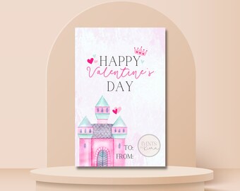 Printable Princess Valentine’s Card [Digital Download]