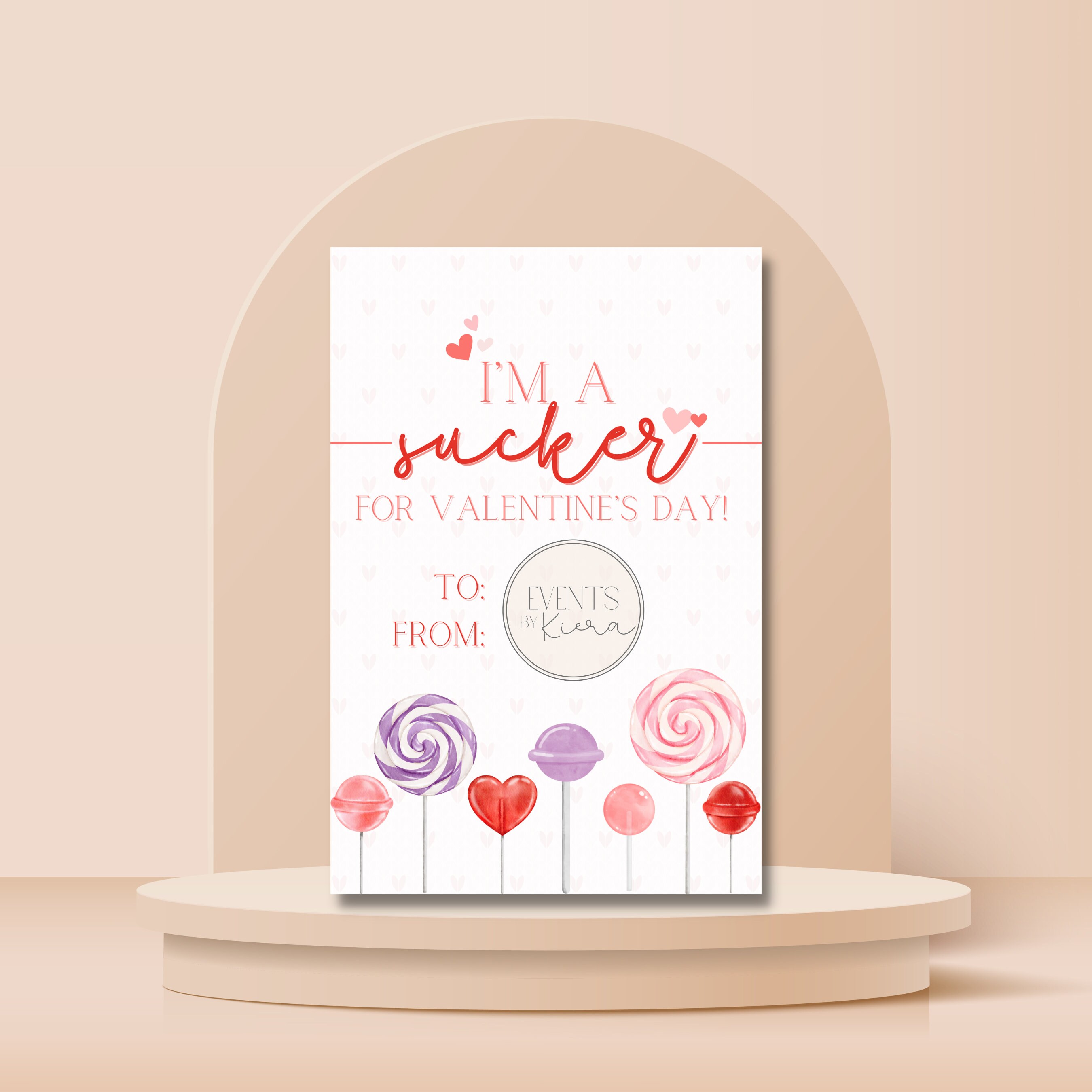 Printable Sucker Valentine’s Card [digital Download] - Etsy