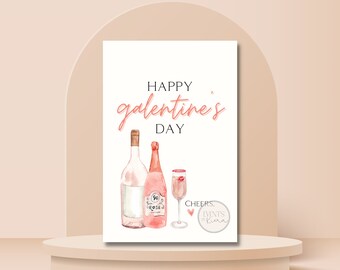 Printable Rosé Galentine [Digital Download]