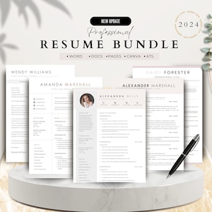 ATS Resume Google  Docs Resume Template for Word & Pages Clean CV Template , Resume and Cover Letter Template,resume template modern