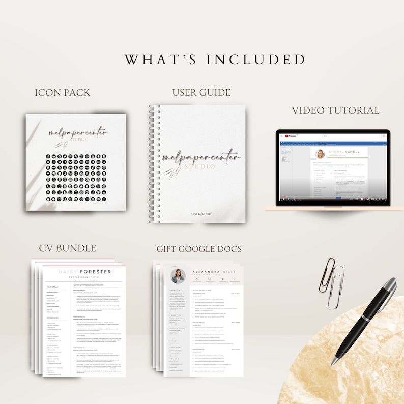 Professional Resume Template for Google Docs , Word & Pages Clean CV Template , Resume and Cover Letter Template image 10