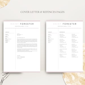 Professional Resume Template for Google Docs , Word & Pages Clean CV Template , Resume and Cover Letter Template image 8