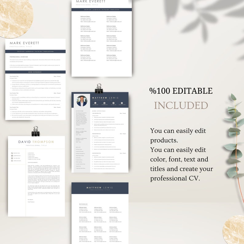Google Docs Resume ATS Template for Word & Pages Resume Clean CV ...
