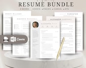 ATS Resume Google Docs Resume Template for Word & Pages Clean CV Template , Resume and Cover Letter Template,resume template modern