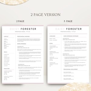 Professional Resume Template for Google Docs , Word & Pages Clean CV Template , Resume and Cover Letter Template image 7