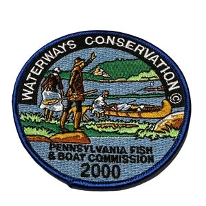 2000 PA Fish & Boat Commission Waterways Conservation Patch Nytt