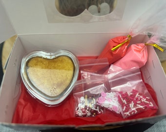 Kit de cupcakes de corazón DIY
