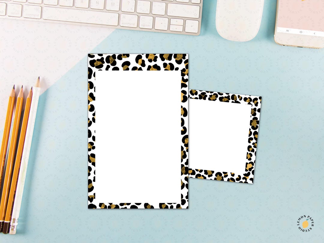 Cheetah Print Notepad: Stationery, To-do Lists - Etsy
