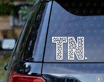 Cheetah Print Tennessee Decal: Car, Water Bottle, Laptop, etc.