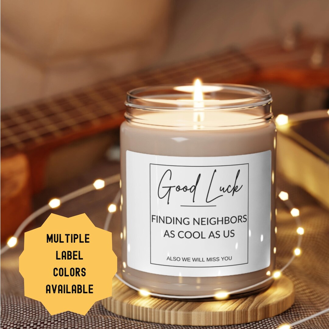 Good Luck Neighbor Candle Farewell Neighbor Friend Moving New Etsy