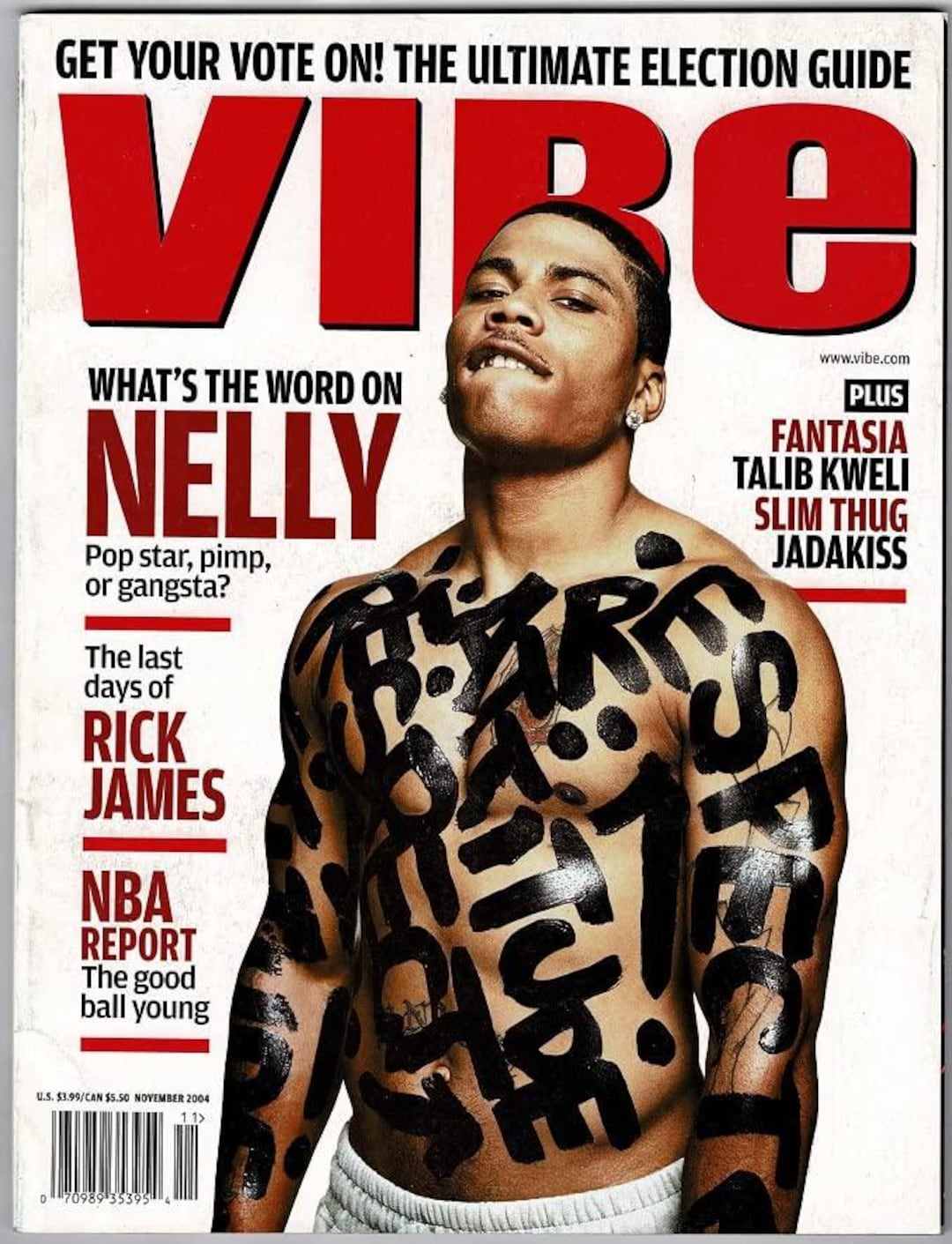 VIBE Magazine Nelly Cover (november 2004) [very Good] - Etsy