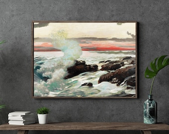 West Point stampabile, Prout's Neck (1900) di Winslow Homer / Vintage Wall Art / Download digitale / Printable Wall Art / Opere d'arte originali