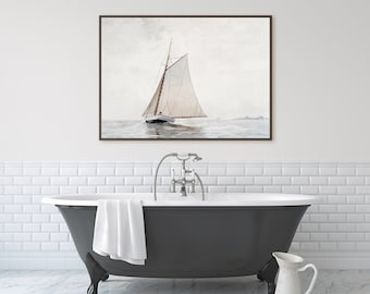 Printable Sailing Off Gloucester (ca.1880) di Winslow Homer / Vintage Wall Art / Download digitale / Printable Wall Art / Opere d'arte originali