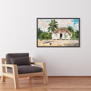 Printable Native Hut at Nassau (1885) by Winslow Homer | Vintage Wall Art | Digital Download | Printable Wall Art | Original Artwork