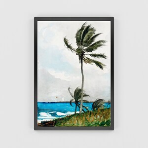 Printable Palm Tree, Nassau (1898) by Winslow Homer | Vintage Wall Art | Digital Download | Printable Wall Art | Original Artwork