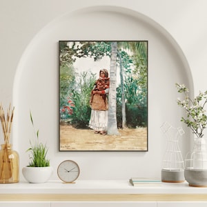 Printable Under a Palm Tree (1886) by Winslow Homer | Vintage Wall Art | Digital Download | Printable Wall Art | Original Artwork