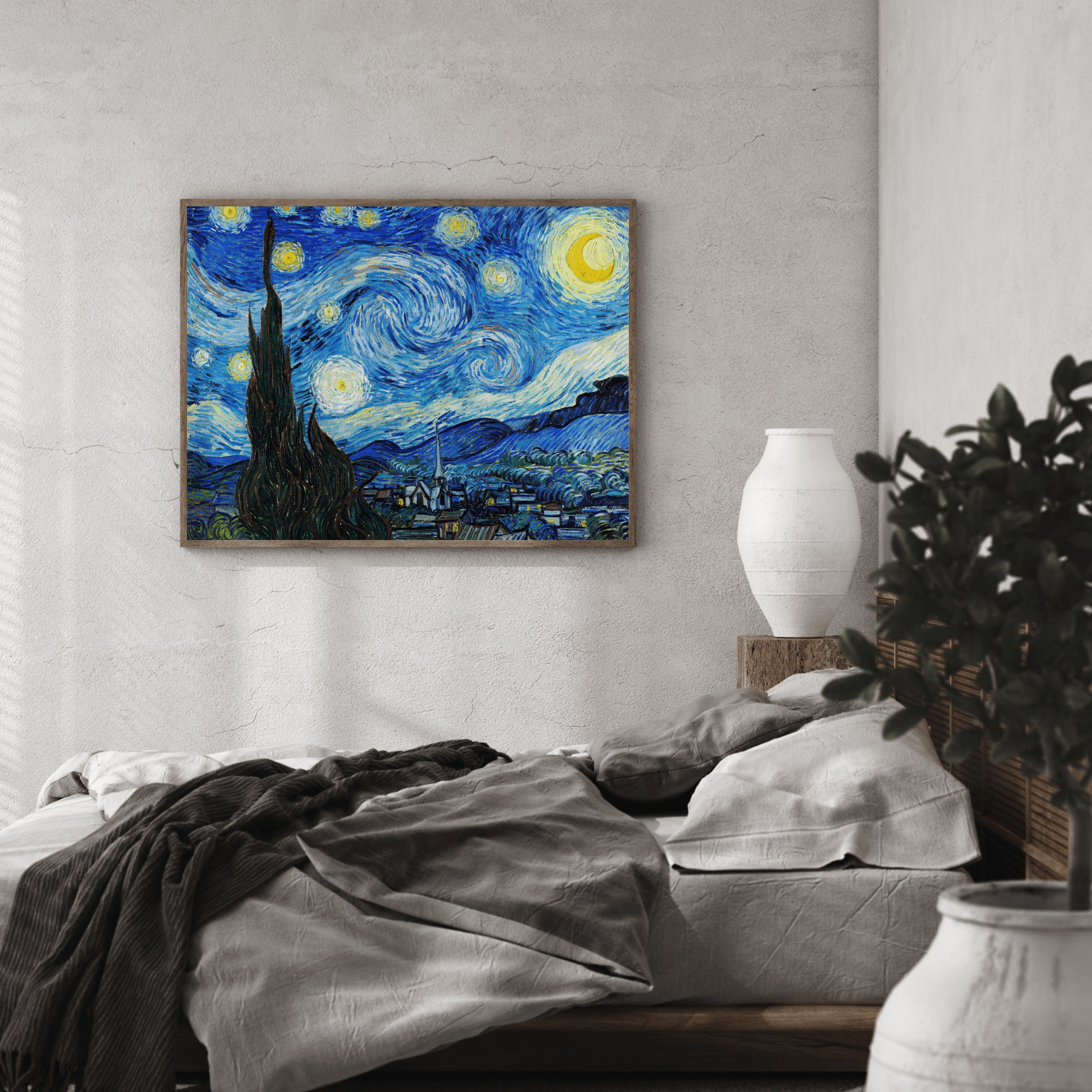 Printable Vincent Van Gogh's the Starry Night (1889) | Vintage Wall Art ...
