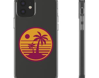 Tropical Sunset Palm Tree Phone Case: Summer Beach Vibes