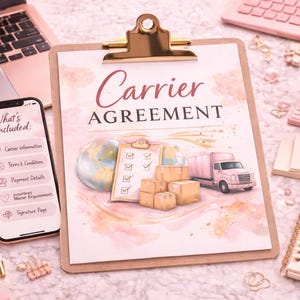 Carrier Vereinbarung Bundle | Dispatcher-Vertrag, Einschulungsformular (Digitales Produkt)