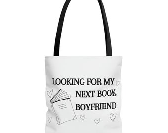 Next Book Boyfriend AOP Tote Bag - White