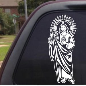 San Judas Sticker for Car, Vinyl Decal, for Window, Weatherproof