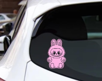 Labubu Vinyl Decal, Sticker Permanent, for window Car, waterproof
