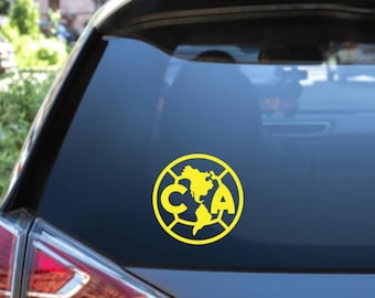 Club America Fan Decal, Soccer Vinyl Sticker, Waterproof Car Window or Hood Sticker