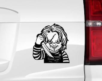 Chucky Sticker for Car, Vinyl Decal, for window, laptop, bumper, Halloween