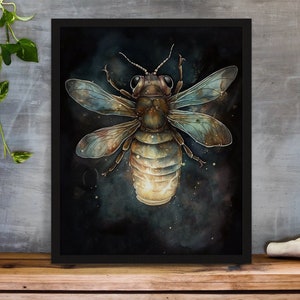 Firefly wall art decor Instant firefly gift for him Printable firefly art print wedding gift for her