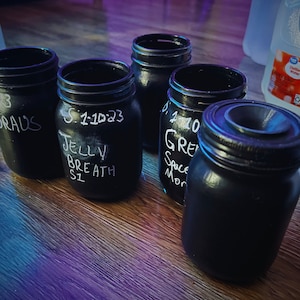 Blackout DWC MASON JARS (pint size wide mouth)