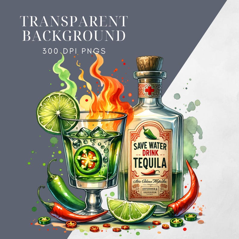 Sparen Sie Wasser Drink Tequila PNG Meine Tequila Shirt Grafik Spicy Chilli Shirt Grafik Margarita T-Shirt Design Lustiges Trinkshirt PNG Datei Bild 2