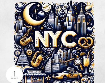 New York Trip Shirt Png, NYC Shirt Sublimationsdesign, Retro New York City Big Apple digitaler Download Reise Clipart für Sommerabenteuer