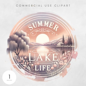 Design retrô PNG de vida no lago de verão, download digital de sublimação para atividades ao ar livre na primavera, design digital moderno para acampamento no lago de verão