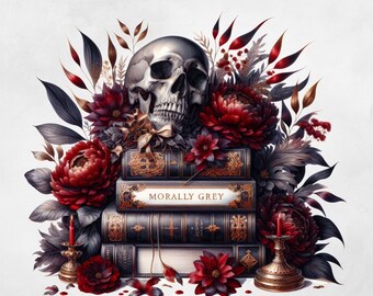 Plik PNG do sublimacji Morally Grey Romantasy Romance Cup Design, Bookish PNG, Spicy Book Club Booktok Dark Romance PNG Bookstagram Clip Art