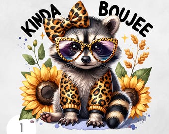 Kinda Boujee png, rolig babytvättbjörn PNG, rolig mamma sublimeringsdesign, rolig Boujee digital design för skjorttygväska Vintage solros PNG