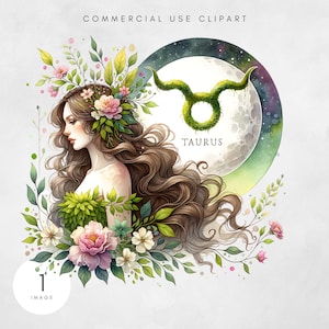 Taurus Zodiac PNG  Astrology Clipart  Taurus Sublimation Design Horoscope Taurus PNG Taurus Zodiac Art Digital Download Zodiac Sign Graphic
