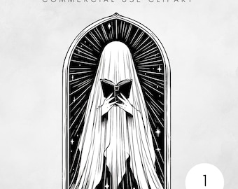 ghost reading smut png, Black Sketch Gothic Book Art Halloween digital download, cute book lover stickers, spooky PNG art for readers