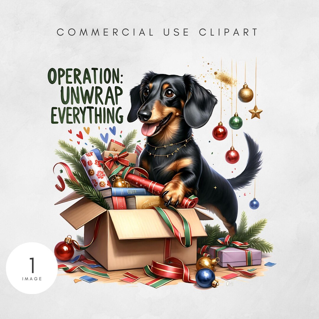 Holiday Wiener Dog Png Funny Christmas Dachshund Sublimation Design ...
