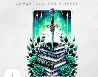 Romantasy Book club png, Tarot Card Books png, bookish png, fantasy book tarot, reading png, romance book png, Book Lover Sublimation Design