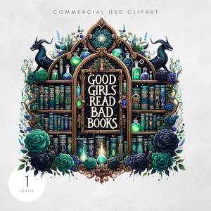 Las buenas chicas leen libros malos PNG BookTok Diseño de sublimación para amantes de los libros Descarga digital Book Tok Humor Bookish PNG Fantasía Romance Amantes