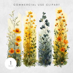 Wildblumen PNG Boho Blumen Clipart, digitaler Download, Naturbilder, Sublimationsdesign für Handwerk Natur inspiriert Grafiken Kunst für Handwerk