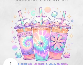 Let's Get Loaded Tea Png Sublimation Design, Love Tea Junkie Clipart, Get Loaded Tea Png, Summer Png, Loaded Tea Png Pastal Digital Download