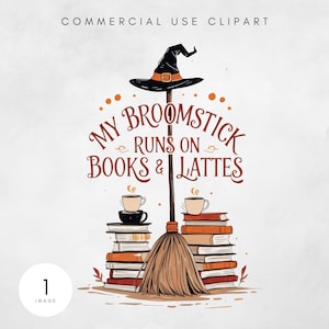 Witch Book Club PNG, Spooky Girl Reading Design, Halloween Book Lover Clipart, Salem Witch Art for Sublimation Books and Coffee PNG