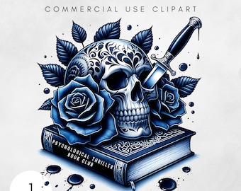 Psychological Thriller Book Club PNG Gothic Book design Bookish Png Crime Scene Book Lover Bookish shirt Png Book Reader Png