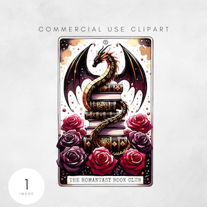 Romantasy Buchclub png, Tarot Kartenbücher png, Fantasy Buch Tarot, Lesen png, Romantik Buch png, Buchliebhaber Sublimation Design